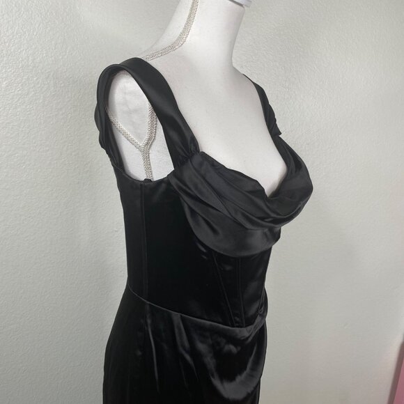 Ladivine by Cinderella Divine Corset Satin Whimsigoth Formal Dress Sz 12 NWT - Picture 10 of 16
